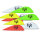 NAP Quikspin Vanes - Bone Collector - 2 pouces - différentes couleurs - pack de 36