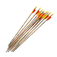Fiberglaspfeil | STRONGBOW - Autumn Camo Bolt - mit Vanes | Länge: 26 Zoll