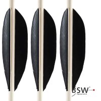Plumes naturelles: 4 pouces Saubuckel