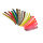 TRUEFLIGHT Naturfeder MINI-Barred - gestreift - rechtsgewunden