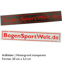 Autocollants - BogenSportWelt.de - 200x33 mm
