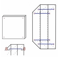 STRONGHOLD Schaumscheibe - Black Edition - Superstrong bis 70 lbs | Größe: 60x60x20cm