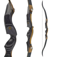 JACKALOPE - Obsidian - 64 Pouces - Arc recurve refined take down - 25-50 lbs