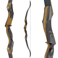 JACKALOPE - Obsidian - 64 Pouces - Arc recurve refined take down - 25-50 lbs