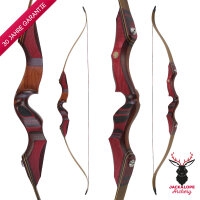 JACKALOPE - Red Beryl - 62 Pouces - Arc recourbé Take Down - 20-50 lbs