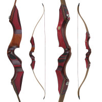 JACKALOPE - Red Beryl - 62 Pouces - Arc recourbé Take Down - 20-50 lbs