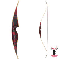 JACKALOPE - Red Beryl - 64 Pouces - One Piece Arc de recurve - 25-50 lbs