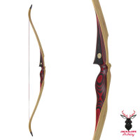 JACKALOPE - Red Beryl - 64 Pouces - One Piece Arc de recurve - 25-50 lbs