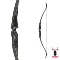 JACKALOPE - Obsidian - 62 Pouces - One Piece Arc de recurve - 20-50 lbs