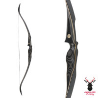 JACKALOPE - Obsidian - 62 Pouces - One Piece Arc de recurve - 20-50 lbs