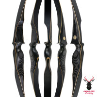 JACKALOPE - Obsidian - 62 Pouces - One Piece Arc de recurve - 20-50 lbs