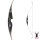 JACKALOPE - Obsidian - 62 Pouces - One Piece Arc de recurve - 20-50 lbs