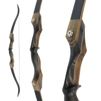 JACKALOPE - Obsidian - 62 Pouces - Arc classique recurve take down - 20-50 lbs