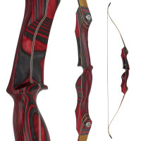 JACKALOPE - Red Beryl - 64 Pouces - Arc classique recurve take down - 25-50 lbs