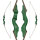 JACKALOPE - Malachite - 60 pouces - 30-60 lbs - Arc recurve ou hybride take down