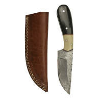 elTORO Buffalo Horn - Damas - Couteau de chasse - 10cm - fourreau cuir inclus