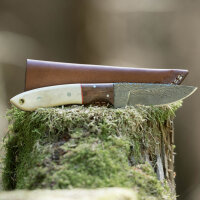 elTORO Walnut Horn - Damas - Couteau de chasse - 10cm -...