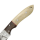 elTORO Walnut Horn - Damast - Jagdmesser - 10cm - inkl. Lederscheide