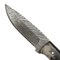 elTORO Buffalo Bone - Damas - Couteau de chasse - 11cm - fourreau cuir inclus