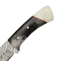 elTORO Buffalo Bone - Damas - Couteau de chasse - 11cm - fourreau cuir inclus