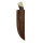 elTORO Buffalo Bone - Damas - Couteau de chasse - 11cm - fourreau cuir inclus