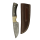 elTORO Buffalo Horn - Damast - Jagdmesser - 10cm - inkl. Lederscheide