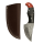 elTORO Skinner Horn - Häutemesser aus Damaszener Stahl - 8,2cm - inkl. Lederscheide