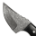 elTORO Skinner Horn - Häutemesser aus Damaszener Stahl - 8,2cm - inkl. Lederscheide
