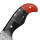 elTORO Skinner Horn - Häutemesser aus Damaszener Stahl - 8,2cm - inkl. Lederscheide