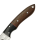 elTORO Walnut Horn - Damast - Jagdmesser - 10cm - inkl. Lederscheide