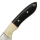 elTORO Buffalo Horn - Damast - Jagdmesser - 10cm - inkl. Lederscheide