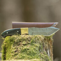 elTORO Brass Horn - Damas - Couteau de chasse - 12,3cm -...