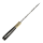 elTORO Brass Horn - Damast - Jagdmesser - 12,3cm - inkl. Lederscheide