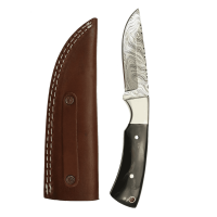elTORO Steel Horn - Damas - Couteau de chasse - 10cm - fourreau cuir inclus