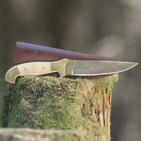elTORO Double Brass Bone - Damast - Jagdmesser - 13cm -...
