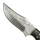elTORO Damascus Horn - Damast - Jagdmesser - 11,5cm - inkl. Lederscheide