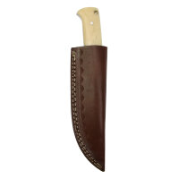 elTORO Brass Bone - Damas - Couteau de chasse - 12cm - fourreau cuir inclus