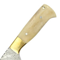 elTORO Brass Bone - Damas - Couteau de chasse - 12cm - fourreau cuir inclus