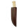 elTORO Brass Bone - Damas - Couteau de chasse - 12cm - fourreau cuir inclus