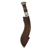 elTORO Machete - Damaszener Stahl - 28cm - inkl. Lederscheide