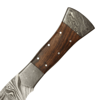 elTORO Machete - Damaszener Stahl - 28cm - inkl. Lederscheide