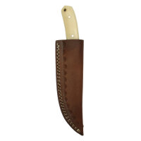 elTORO Brass Bone - Damas - Couteau de chasse - 14cm - fourreau cuir inclus