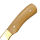 elTORO Brass Olive - Damast - Jagdmesser - 10cm - inkl. Lederscheide
