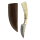 elTORO Fine Brass Bone - Damast - Jagdmesser - 7,7cm - inkl. Lederscheide
