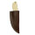 elTORO Skinner Bone - couteau à peau en acier damassé - 8,5cm - fourreau cuir inclus