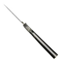 elTORO Damascus Horn - Damas - Couteau de chasse - 9cm - fourreau cuir inclus