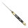 elTORO Double Brass Horn - Damast - Jagdmesser - 10cm - inkl. Lederscheide