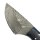 elTORO Wood Horn - Damast - Jagdmesser - 7cm - inkl. Lederscheide