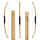 HOLZKÖNIG Arc long, 3 flèches incluses