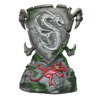 MM CRAFTS Bouclier de dragon avec socle